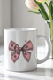 330ml Printed White Ceramic Mug with Coin Figure