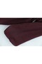 Balloon Sleeve Lined Zippered Lace-Up Cupra Tunic - Dark Burgundy - 5