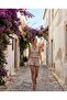 Summer Striped Knitted Pattern Knitwear Shorts Set, Two-Piece Set - 4
