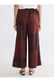 Nevavm Women's Patterned Trousers with Elastic Waist - 4