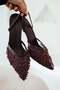 Buma Tulle Lace Detailed Heeled Evening Dress Shoes Burgundy - 5