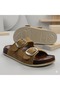(Sooners) Double Buckle Daily Women's Slippers Taba - 5