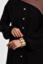 Ribbed Detailed Muslin Shirt Black - 6