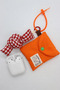 Orange Mini Bag Charm AirPods Case Compatible with All Headphones - 2