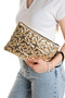 Pack of 2 Bags Star Patterned Portfolio Handbag Clutch Bag with Wrist Strap - 3