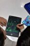 تابلت رسم بشاشة LCD مقاس 8.5 بوصة - لوحة كتابة رقمية - تأثير رسم باللون الأخضر النيون - تابلت تعليمي وإبداعي للرسومات - 5