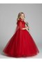 Girl's Princess Model Evening Dress with Sleeve Detail - 2