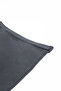Dark Gray Pleated Flared Midi Skirt - 3