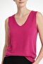 Fuchsia U-Neck Women's Tank Top - 3