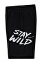 Stay Wild Printed Capri for Ages 10-13 - Black - 2