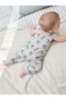 Baby Combed Cotton Jumpsuit/Salopet with Bottom Snap Fasteners Figured Grimelange - 2