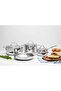 Grano Steel 7 Piece Cooking Set with Glass Lid - 4