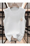 Men's oversized crew neck sleeveless t-shirt - longline