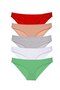 Glb-Stl41414 5 Pieces Super Eco Set Lycra Women's Slip Panties 524
