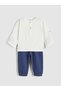 Trendlucky with a Difference Baby Boy Judge Collar Shirt and Sweatpants - 2