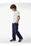 Short-Sleeved Crew Neck Cotton T-Shirt with Front and Back Print - 2