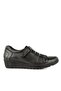 Bridge 6 Point Anatomical Sole Heel Spur Genuine Leather Women's Shoes Black