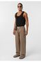 Lace-Up Baggy Gabardine Trousers - 3