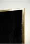 Anthracite and Black Abstract Foggy Night Concept Glass Table with Gold Metal Frame for Home, Business and School - 4