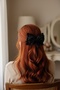 Bowknot Buckle Crispy Flower Transparent Lace and Chiffon Fabric Shiny Stone Buckle - 3