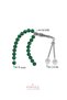Certified 8 mm Malachite Lotus Flower Steel Tassel Natural Stone Prayer Beads - 2