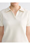 Rmz Gi̇yi̇m Farkiyla Devrik Roba Yaka Women's T-Shirt - 3