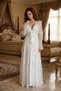 Luxurious Satin and Lace 2-Piece Bridal Robe Set - Long and Stylish Design - 2