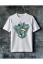 Steampunk Kanat Kadasyon Printed Oversize T-Shirt