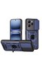 Tecno Spark 40 4g Compatible Case with Ring Stand Camera Sliding Vega Cover T40952 - Blue - 2