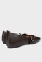 Banded Belted Lightweight Comfortable Stylish Business Office Daily Women's Flats Brown - 6