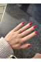 Women's Gold Zircon Stone Pole Star Model Ring - 2