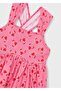 Girl's Combed Cotton Dress Pink - 5