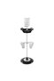 Hair Dryer Stand with Acrylic Tray and Two Spiral Holders, for Barber and Stylist Hair Salon - 2