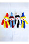 Fan Themed Amigurumi Clown Keychain (18 cm) - 7