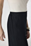 Elastic Waist Wide Leg Sarel Navy Blue Trousers 0013 - 3