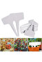 Étiquettes de jardin blanches 100 pièces, en plastique étanche, enfichable pour classification pl... - 2