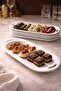 Kütahya Royal Series New Chicken World Plate White Serving Presentation Plate & Dowry Plate Stylish Design 6 Pieces - 7