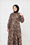 Half Buttoned Buckle Detail Winter Tunic Dress - 3