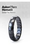 Original Hematite Natural Stone Sergeant Cut Military Style Men's Bracelet Shiny Black Special Design