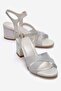 Women's Cross-Heel Covered Heel Sandals Metallic