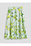 ESVAB • تنورة عصرية وراقية من قماش البوبلين مع حزام خصر - 6