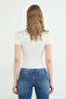 Lace Strap Detailed Boat Neck Blouse - 8