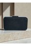 Black Laser Queen Pattern Women's Evening Dress Bag Black Metal and Chain Wedding Engagement Graduation - 3