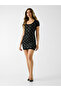 Wool blend rhinestones dress - 3