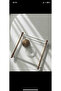 25X21 Square Plexiglass Tray & Glass Turkish Delight Container with Gold Metal Handles - Coffee Side Serving Set - 2