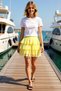 Women's Mini Shorts Knitted Fabric Ruffle Design High Waist Elastic Waistband Plain Pattern Short Length