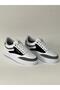 White Lace-Up Detail White Sole Stylish Casual Sneaker - 5