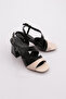 888 Women's Cross-Strapped Heeled Shoes - 2