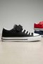 Unisex Children's Black Canvas Shoes Double Velcro Non-Slip Sole Sneaker School Shoes - 5