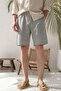 Men's Gray Regular Fit Comfortable Cut 100% Pure Cotton Lightweight and Anti-Sweat Muslin Shorts - 5